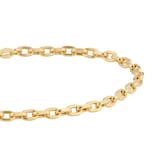 Goldsmiths 9ct Yellow Gold Diamond Cut Belcher Chain Bracelet