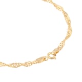 Goldsmiths 9ct Yellow Gold 2.70mm Twist Curb Bracelet
