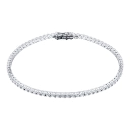 11050062 - 9ct White Gold Cubic Zirconia Tennis Bracelet