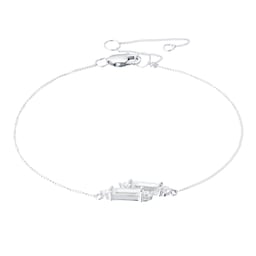 11050066 - 9ct White Gold Mixed Cubic Zirconia Bracelet