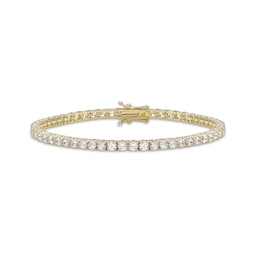 11050068 - 9ct Yellow Gold 3mm Cubic Zirconia Tennis Bracelet