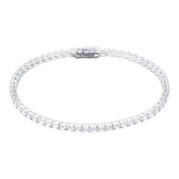 11050069 - 9ct White Gold 3mm Cubic Zirconia Tennis Bracelet