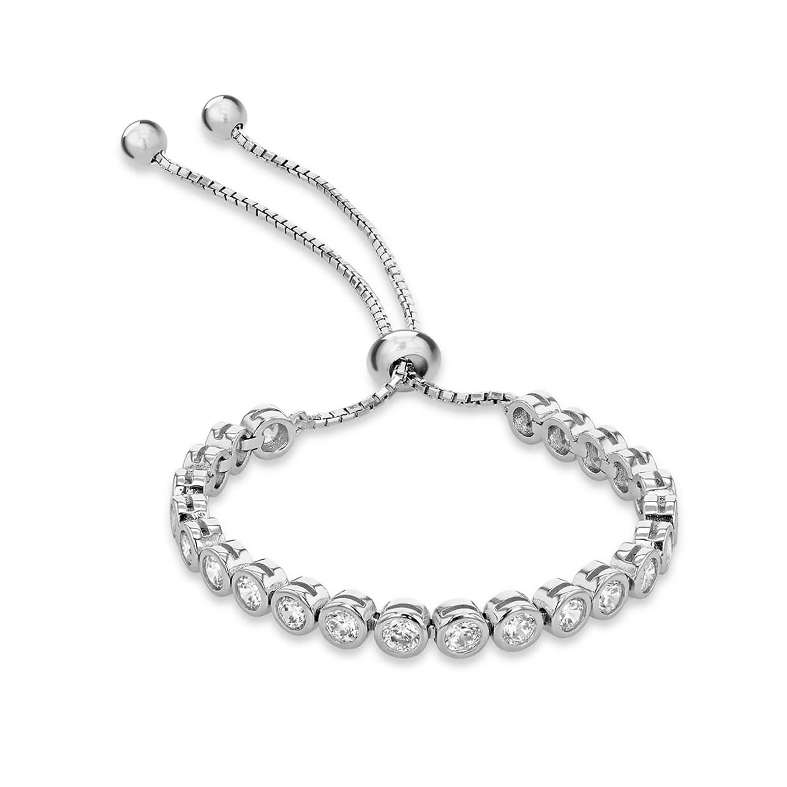 Silver sliding sale bracelet