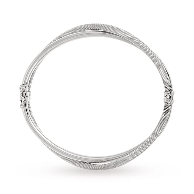 Goldsmiths 9ct White Gold Bangle