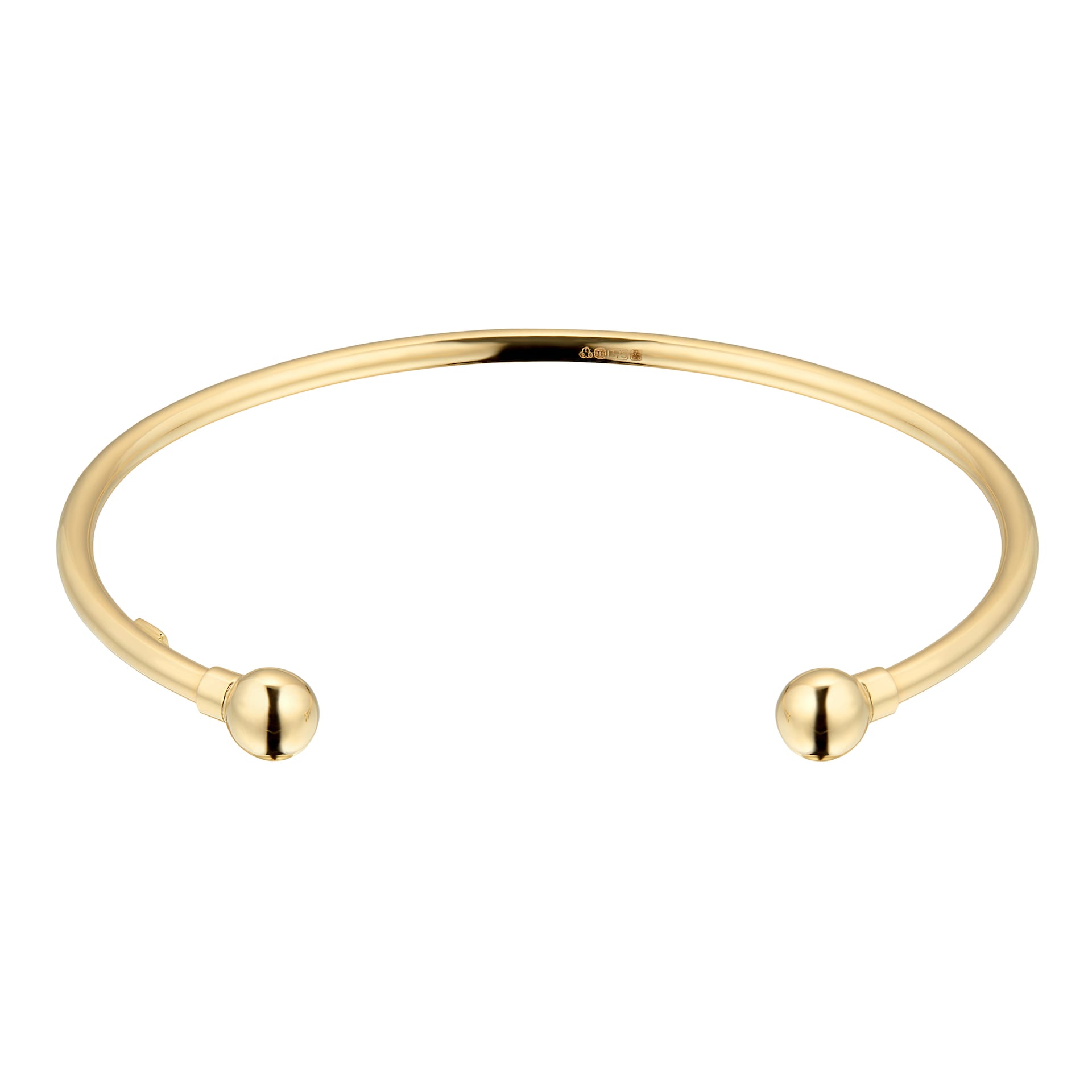 Goldsmiths 9ct Yellow Gold 2.5mm Bangle