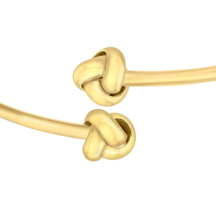 Goldsmiths 9ct Yellow Gold Knot Bangle