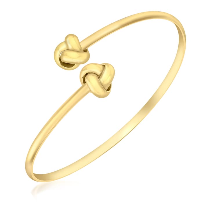 Goldsmiths 9ct Yellow Gold Knot Bangle