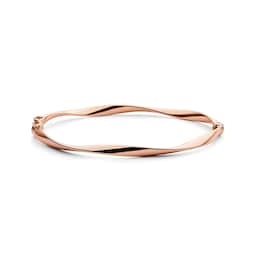 11070264 - 9ct Rose Gold Wave Bangle