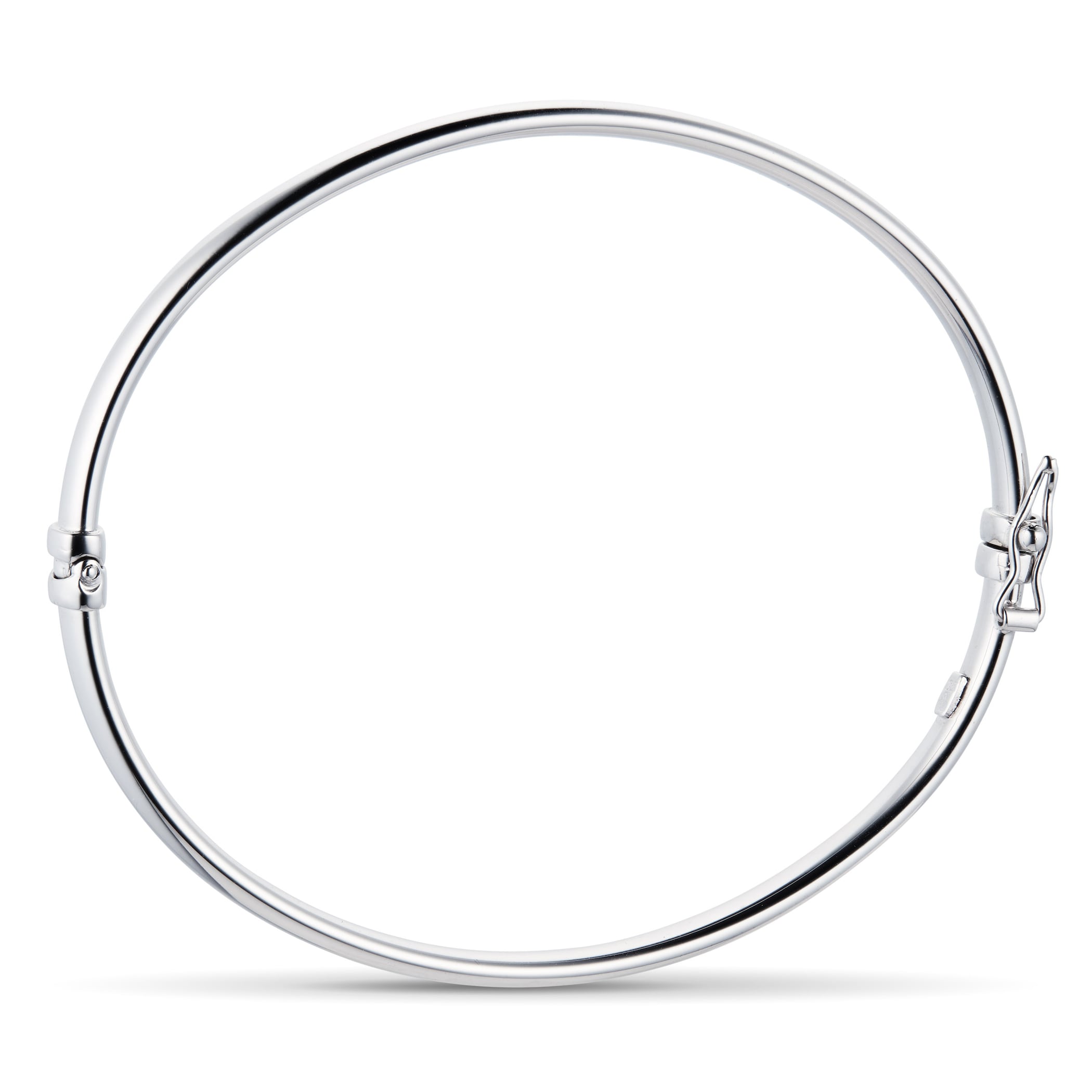 Goldsmiths 9ct White Gold Hinged Bangle Goldsmiths 9ct White Gold Hinged Bangle