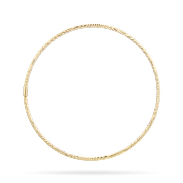 Goldsmiths 9ct Yellow Gold Textured Bangle