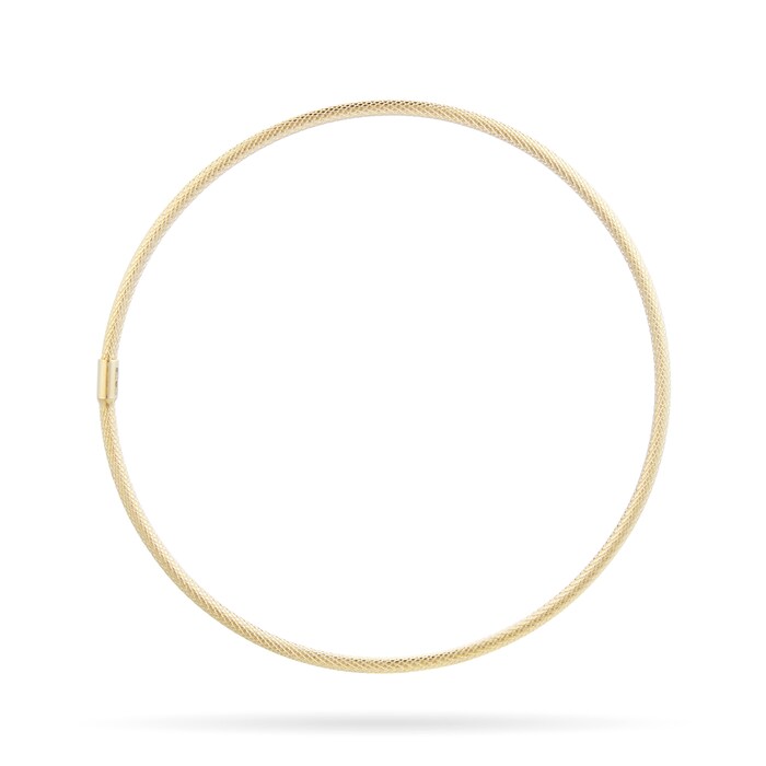 Goldsmiths 9ct Yellow Gold Textured Bangle