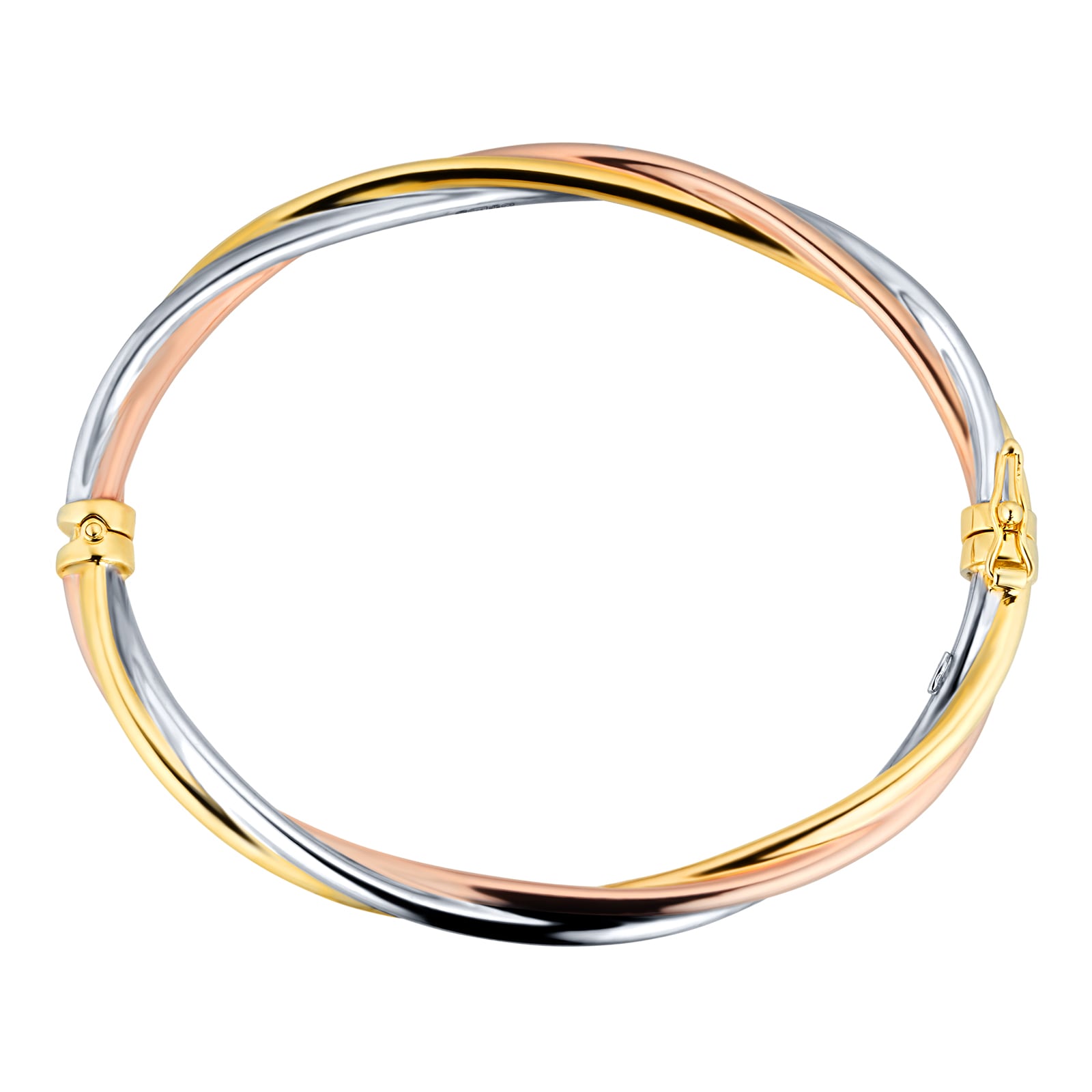 Tri-Color Panache Link Bracelet (14K) – Popular J
