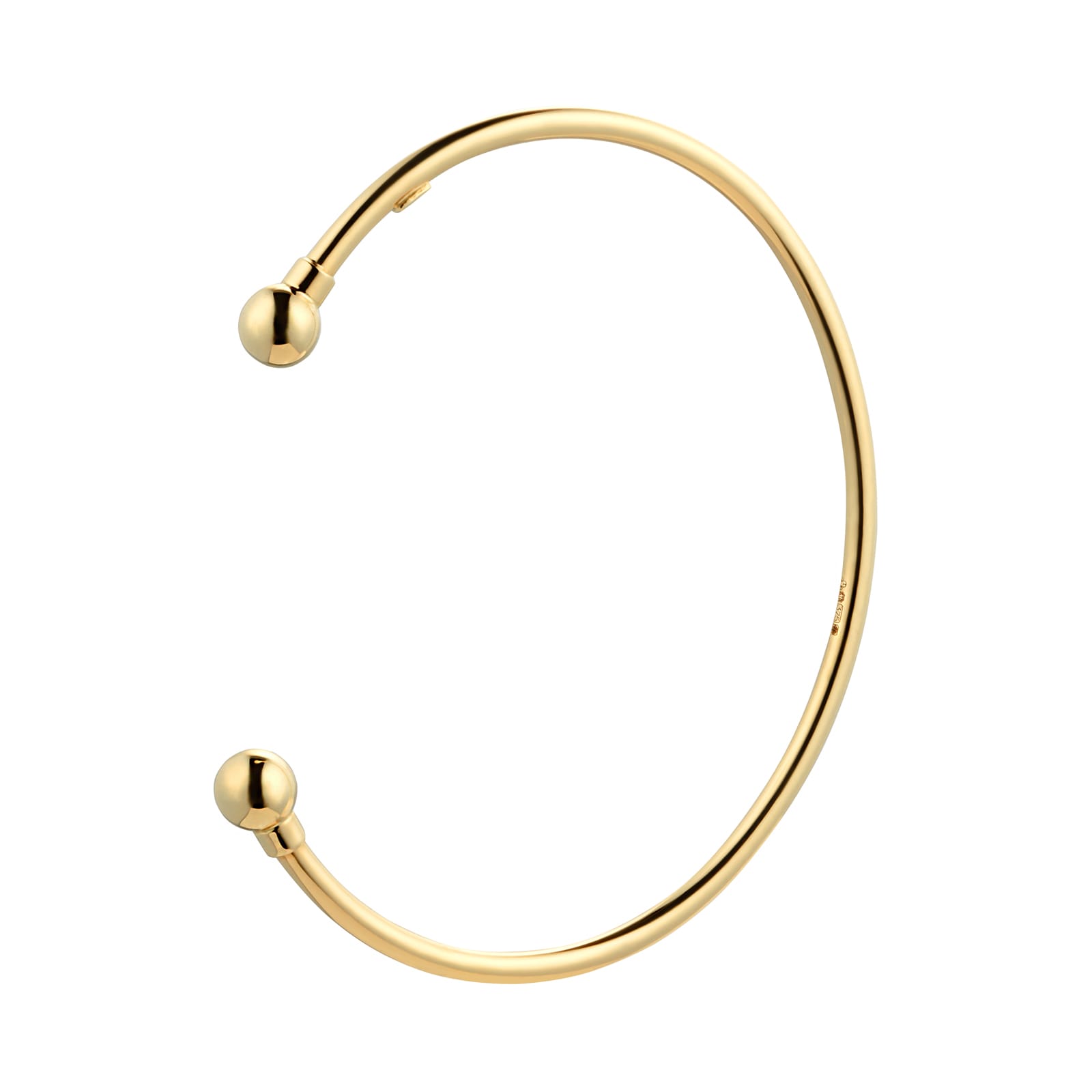 Solid gold torque sale bangle ladies