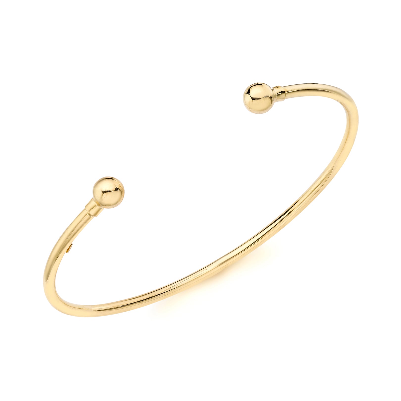 Goldsmiths 9ct Yellow Gold 2mm Torque Bangle Goldsmiths 9ct Yellow Gold 2mm Torque Bangle