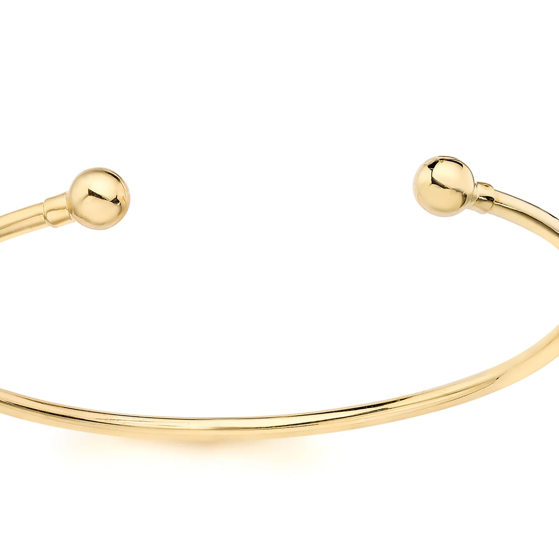Goldsmiths 9ct Yellow Gold 2mm Torque Bangle Goldsmiths 9ct Yellow Gold 2mm Torque Bangle