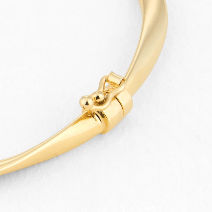 Goldsmiths 18ct Yellow Gold Twisted Bangle