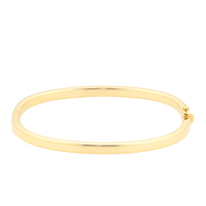 Goldsmiths 18ct Yellow Gold Hollow Hinged Bangle