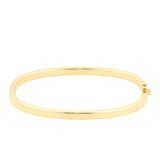 Goldsmiths 18ct Yellow Gold Hollow Hinged Bangle