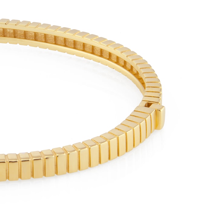 Goldsmiths 9ct Yellow Gold Ridge Bangle