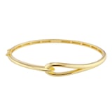 Goldsmiths 9ct Yellow Gold Loop Knot Bangle