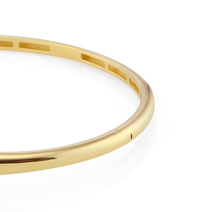 Goldsmiths 9ct Yellow Gold Loop Knot Bangle