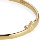 Mappin & Webb 18ct Yellow Gold Plain Hinged Bangle