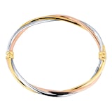 Mappin & Webb 18ct Tri Colour Bangle