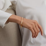 Goldsmiths 9ct Yellow Gold Round Tube Bangle