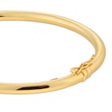 Goldsmiths 9ct Yellow Gold Round Tube Bangle