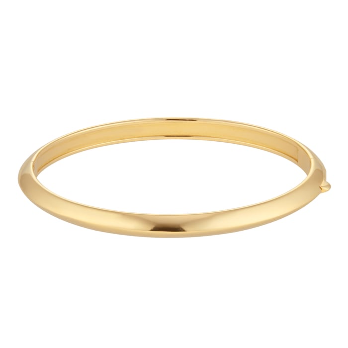 Mappin & Webb 18ct Yellow Gold Hollow Bangle