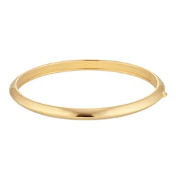 11070385 - 18ct Yellow Gold Hollow Bangle
