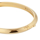 Mappin & Webb 18ct Yellow Gold Hollow Bangle