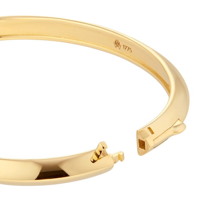 Mappin & Webb 18ct Yellow Gold Hollow Bangle