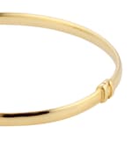 Goldsmiths 9ct Yellow Gold Slim Plain Bangle