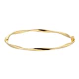 Mappin & Webb 18ct Yellow Gold Twist Bangle