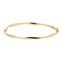11070388 - 18ct Yellow Gold Twist Bangle