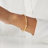 Mappin & Webb 18ct Yellow Gold Hinge Bangle