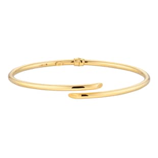 Best Luxury 
9ct Yellow Gold Bypass Hinge Bangle