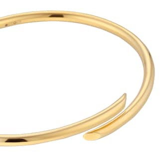 Goldsmiths 9ct Yellow Gold Bypass Hinge Bangle Goldsmiths 9ct Yellow Gold Bypass Hinge Bangle