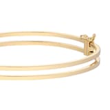 Mappin & Webb 18ct Yellow Gold Double Square Tube Bangle