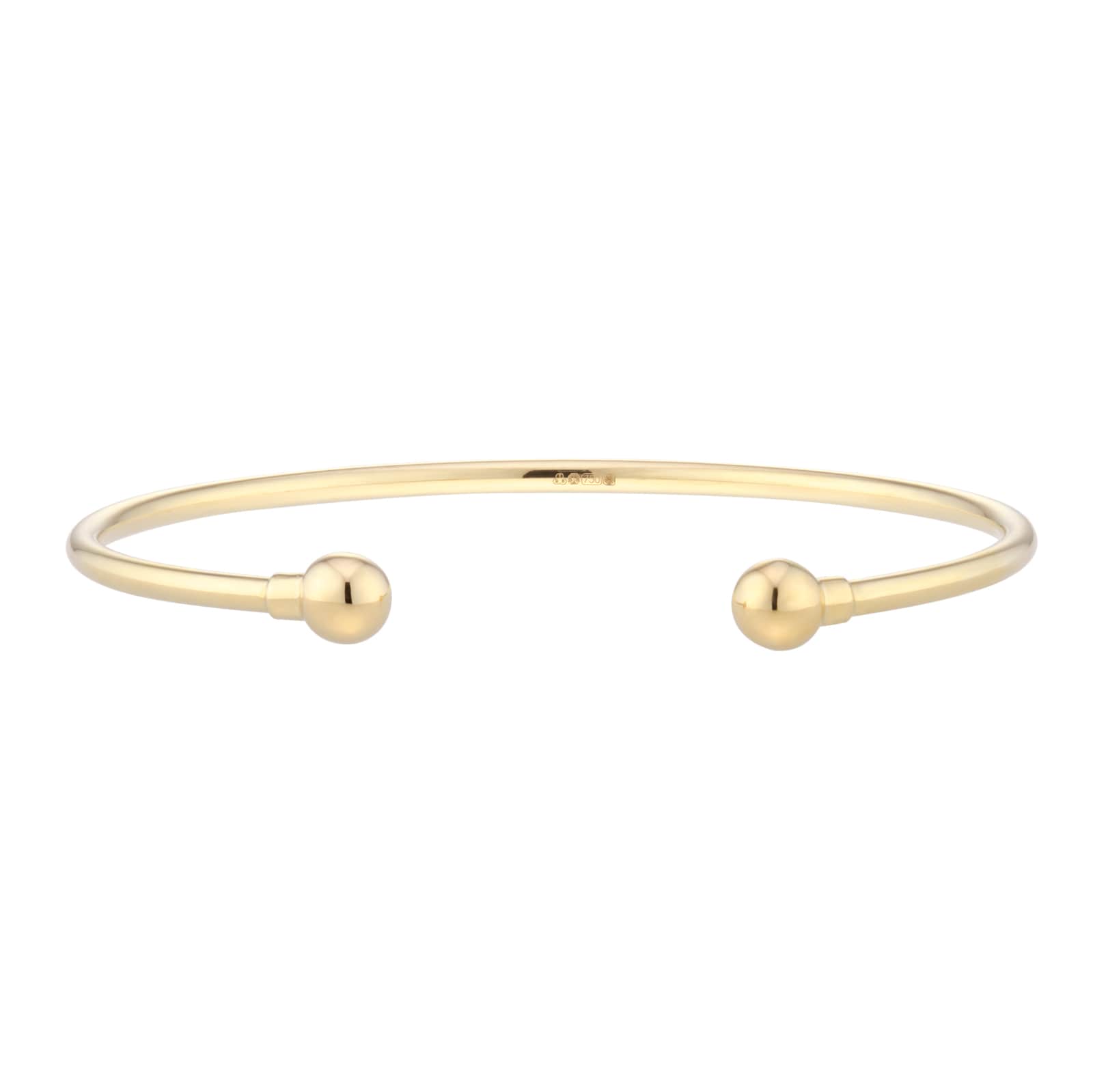 Mappin & Webb 18ct Yellow Gold Torque Bangle