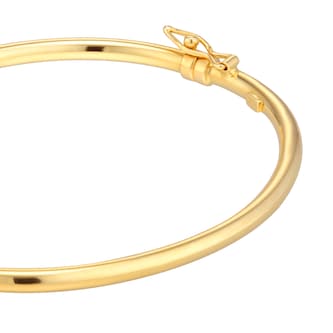 Goldsmiths 9ct Yellow Gold Round Tube Bangle Goldsmiths 9ct Yellow Gold Round Tube Bangle