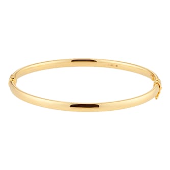 Best Luxury 
9ct Yellow Gold 3mm Round Tube Bangle
