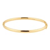 Goldsmiths 9ct Yellow Gold 3mm Round Tube Bangle