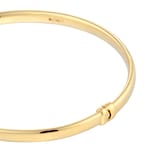 Goldsmiths 9ct Yellow Gold 3mm Round Tube Bangle
