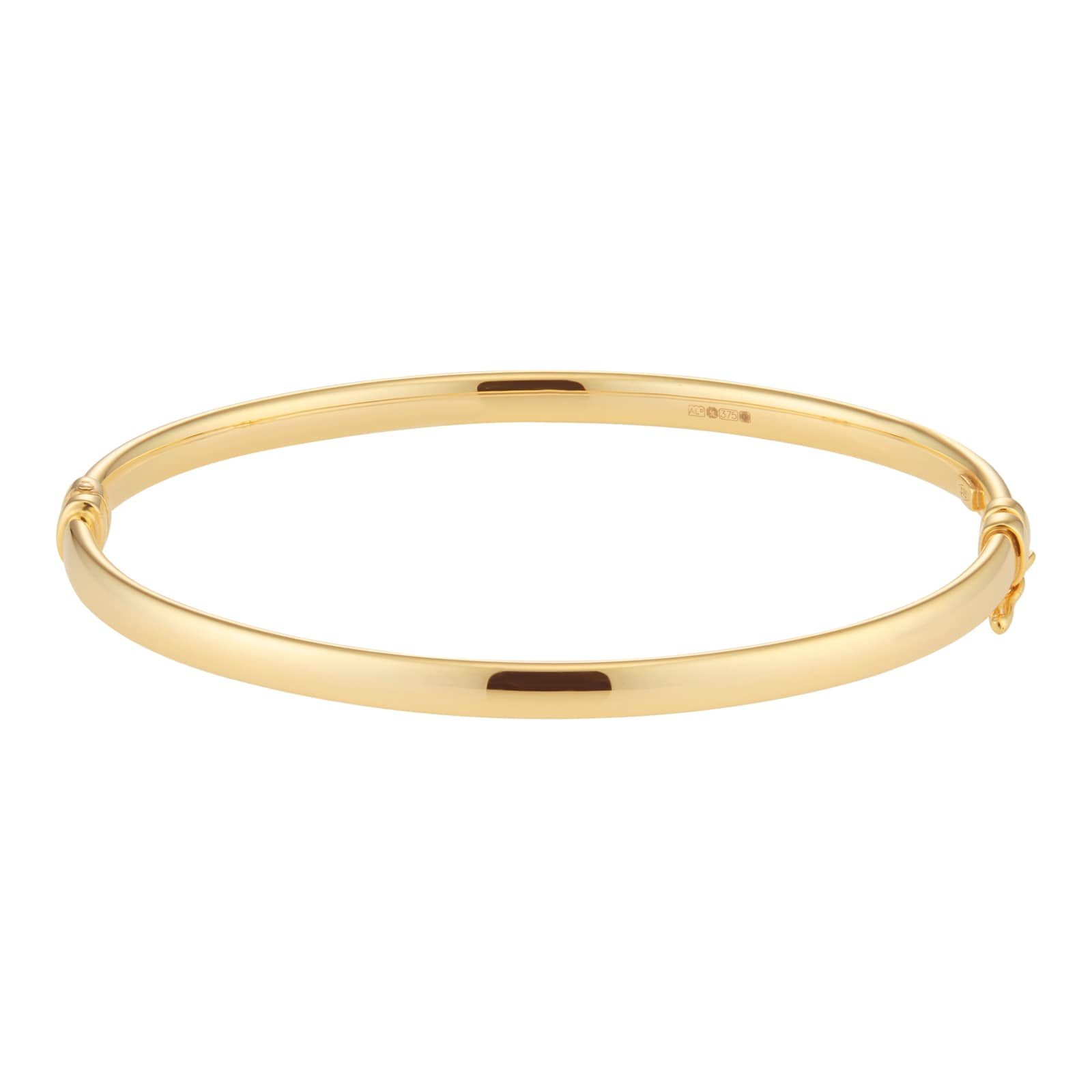 Goldsmiths 9ct Yellow Gold 3mm Round Tube Bangle Goldsmiths 9ct Yellow Gold 3mm Round Tube Bangle