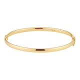 Goldsmiths 9ct Yellow Gold 3mm Round Tube Bangle