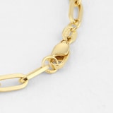 Goldsmiths 9ct Yellow Gold Paper Link Chain Bracelet