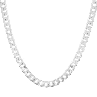 Goldsmiths Sterling Silver Mens 20 Inch 300 Square Curb Chain