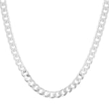 Goldsmiths Sterling Silver Mens 20 Inch 300 Square Curb Chain